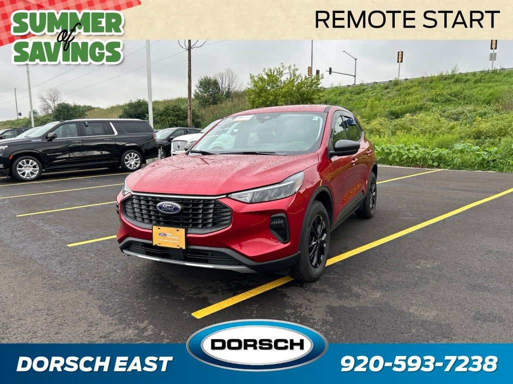 2025 Ford Escape Active in Rapid Red Metallic Tinted Clearcoat — front three-quarter view