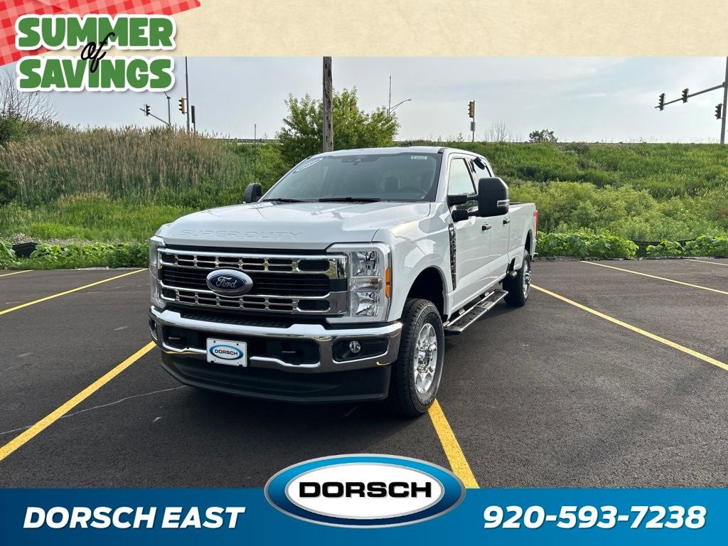 2026 Ford F-250SD XLT in Oxford White — front three-quarter view