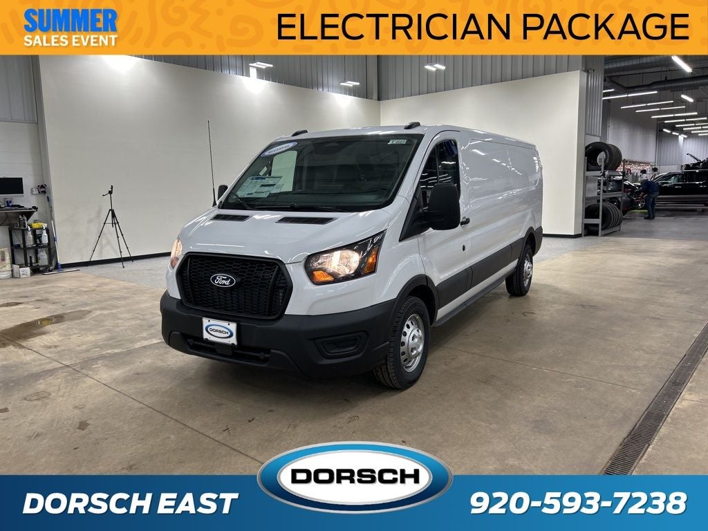 2026 Ford Transit-350 Base in Oxford White — front three-quarter view