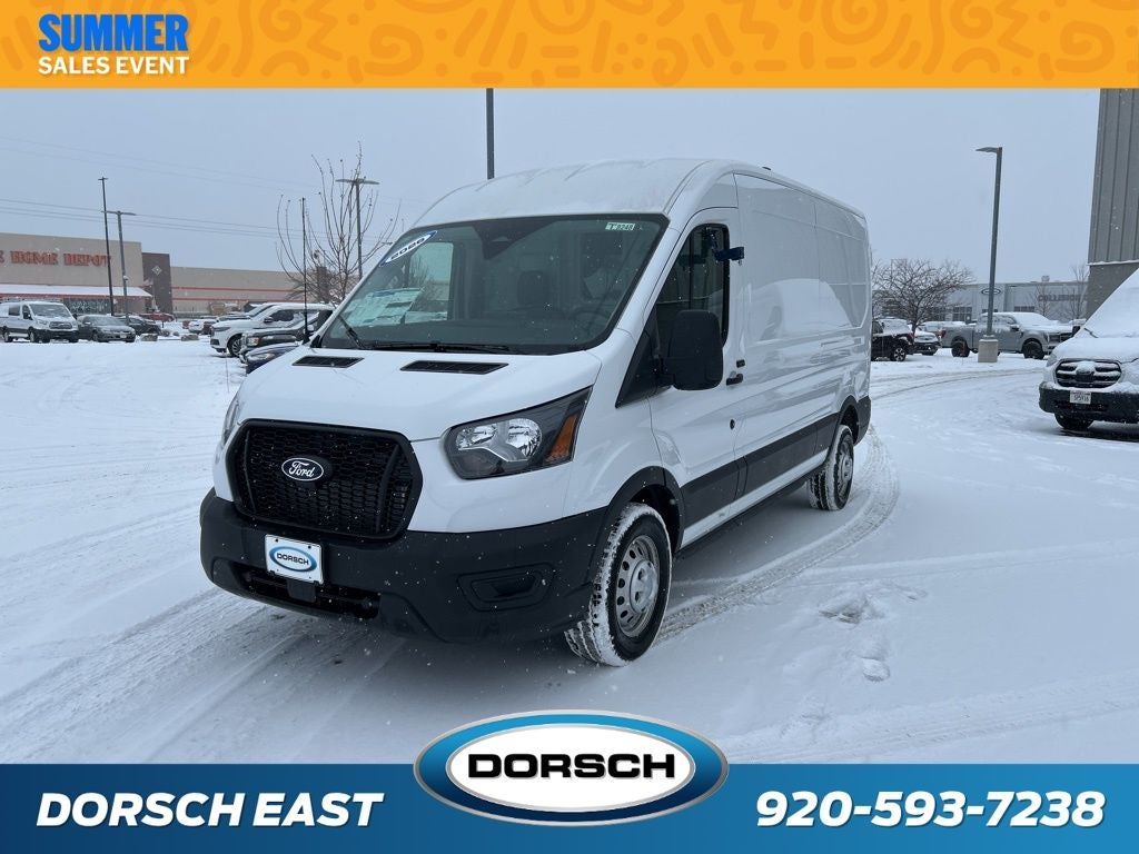 2026 Ford Transit-350 Base in Oxford White — front three-quarter view