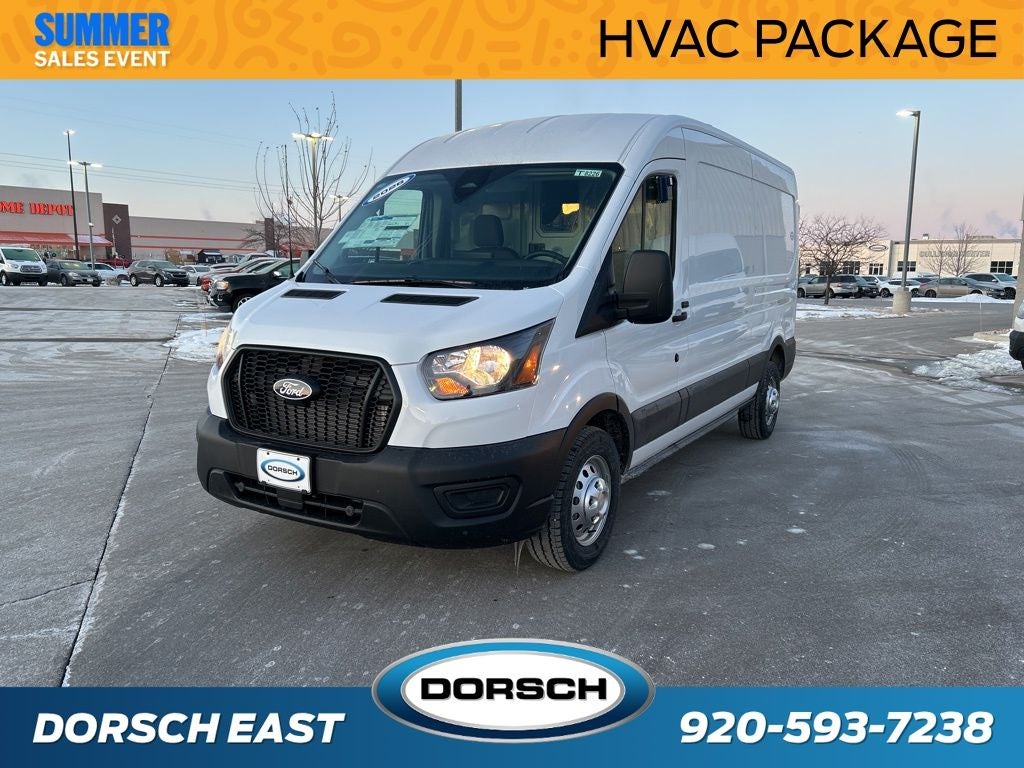 2026 Ford Transit-350 Base in Oxford White — front three-quarter view