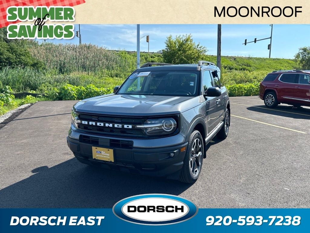 2024 Ford Bronco Sport Outer Banks in Carbonized Gray Metallic — front three-quarter view