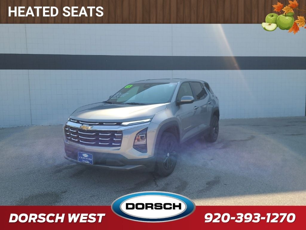 2025 Chevrolet Equinox LT in Sterling Gray Metallic — front three-quarter view