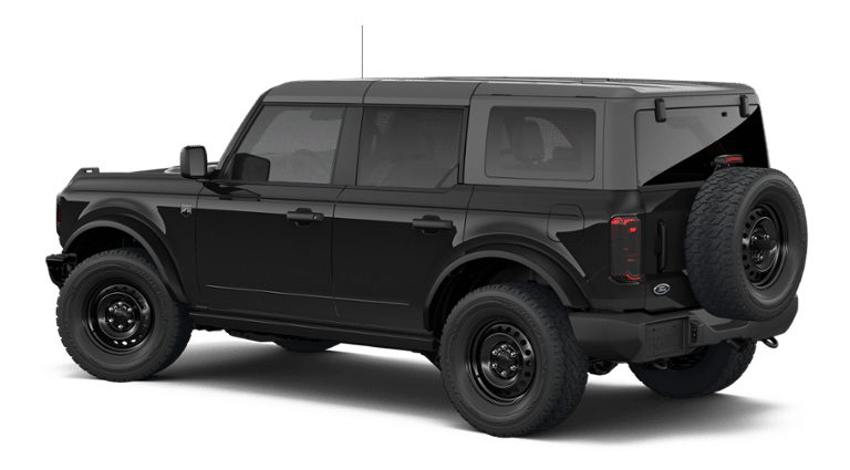 2026 Ford Bronco Big Bend in Shadow Black — front three-quarter view