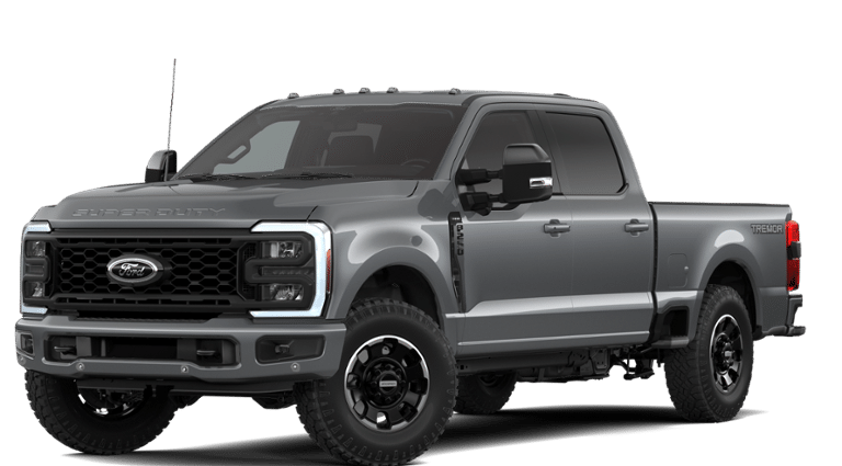 2026 Ford Super Duty F-250 Lariat in Carbonized Gray Metallic — front three-quarter view