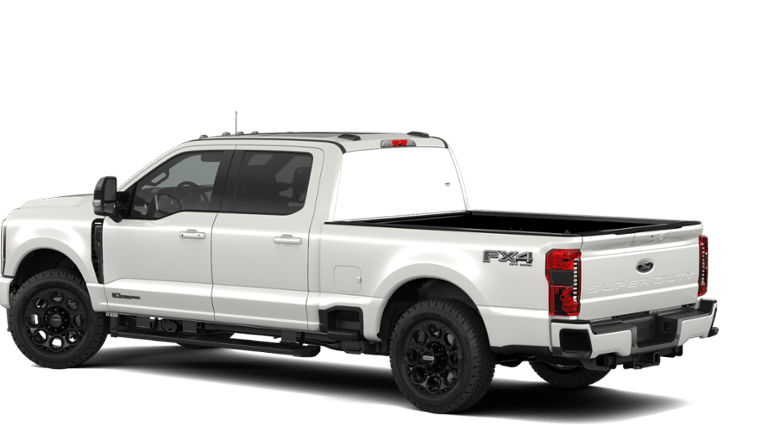 2026 Ford Super Duty F-250 Lariat in Star White Metallic Tri-Coat — front three-quarter view