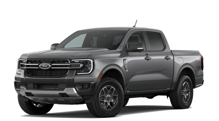 2026 Ford Ranger XLT in Carbonized Gray Metallic — front three-quarter view